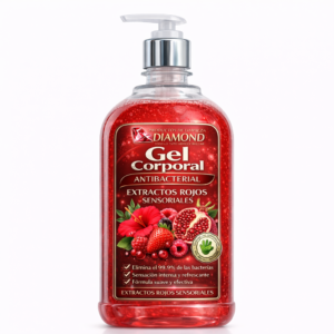 Jabon Gel Corporal Líquido Extractos Rojos Sensoriales